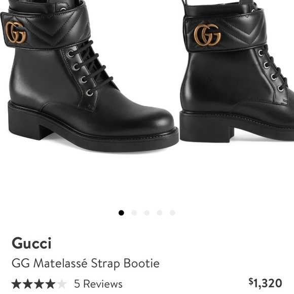 *** BRAND NEW Gucci Matelasse Strap Bootie - Picture 2 of 9